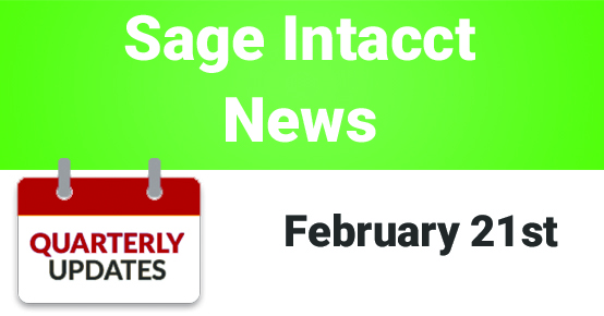 Sage Intacct release notes